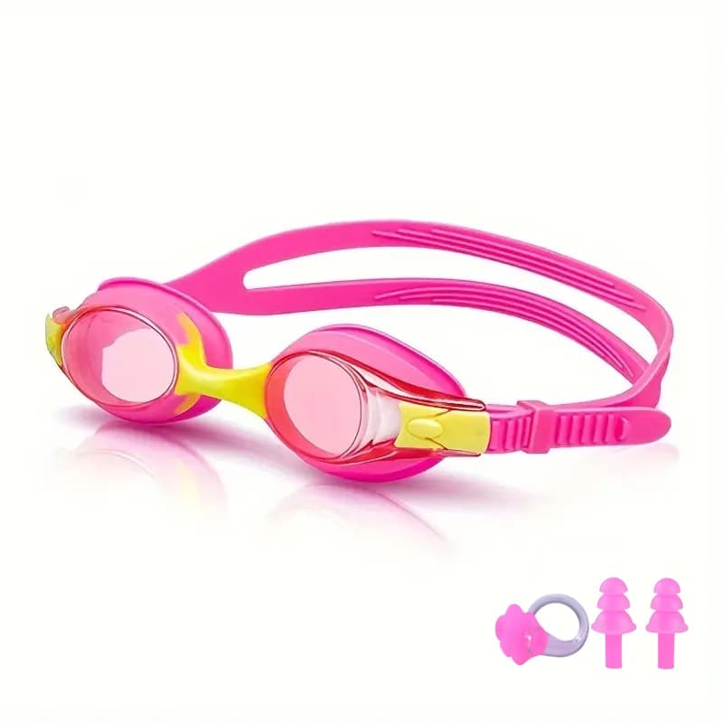 Lunettes de natation enfants 3-12 ans anti-buée étanches réglage rapide vision claire