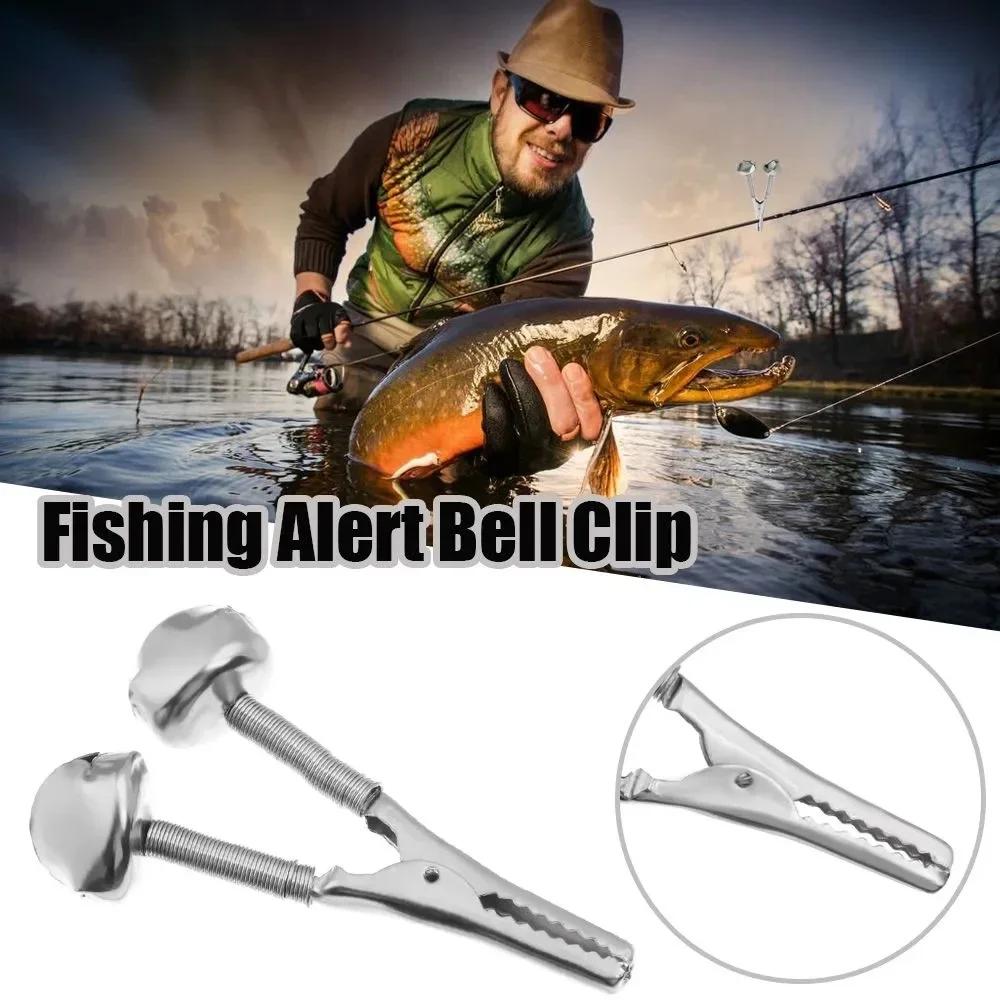 Clips alarme pêche acier inoxydable 1 à 10 pièces - Anneaux de fixation avec alerte sonore
