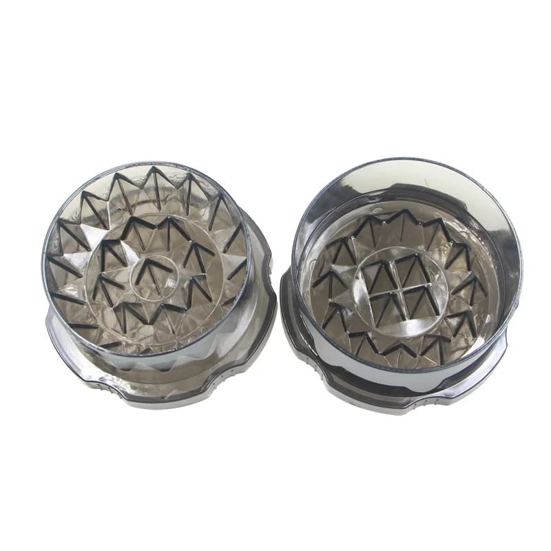 Broyeur à amorce pour carpe - Boîte en plastique fumé avec broyeur intégré pour bouillettes et appâts