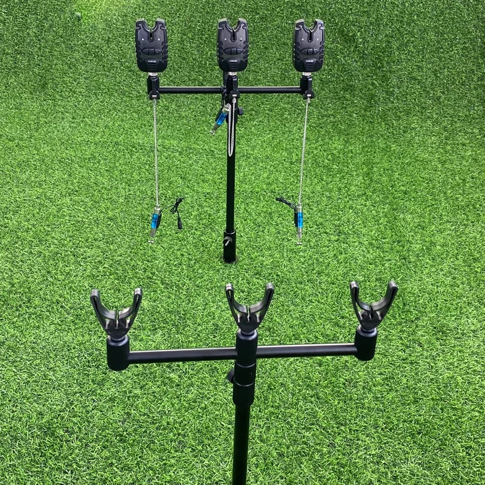 Set alarme de touche et swingers pour carpe - Support de canne trépied barre buzzer équipement carpe