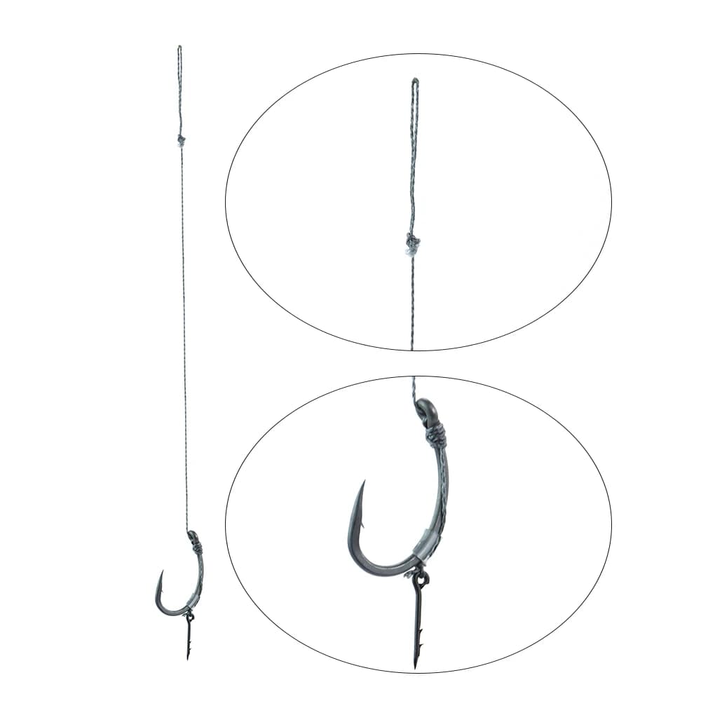 Bas de ligne prêts Hirisi TS115 - 6 montages pour pêche au feeder - Accessoires carpe