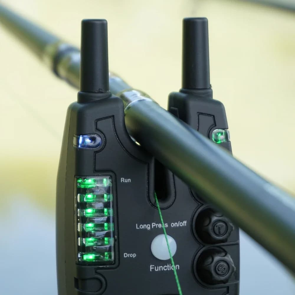 Kit d'alarme de touche sans fil Hirisi avec télécommande 2 voies pour pêche à la carpe S8
