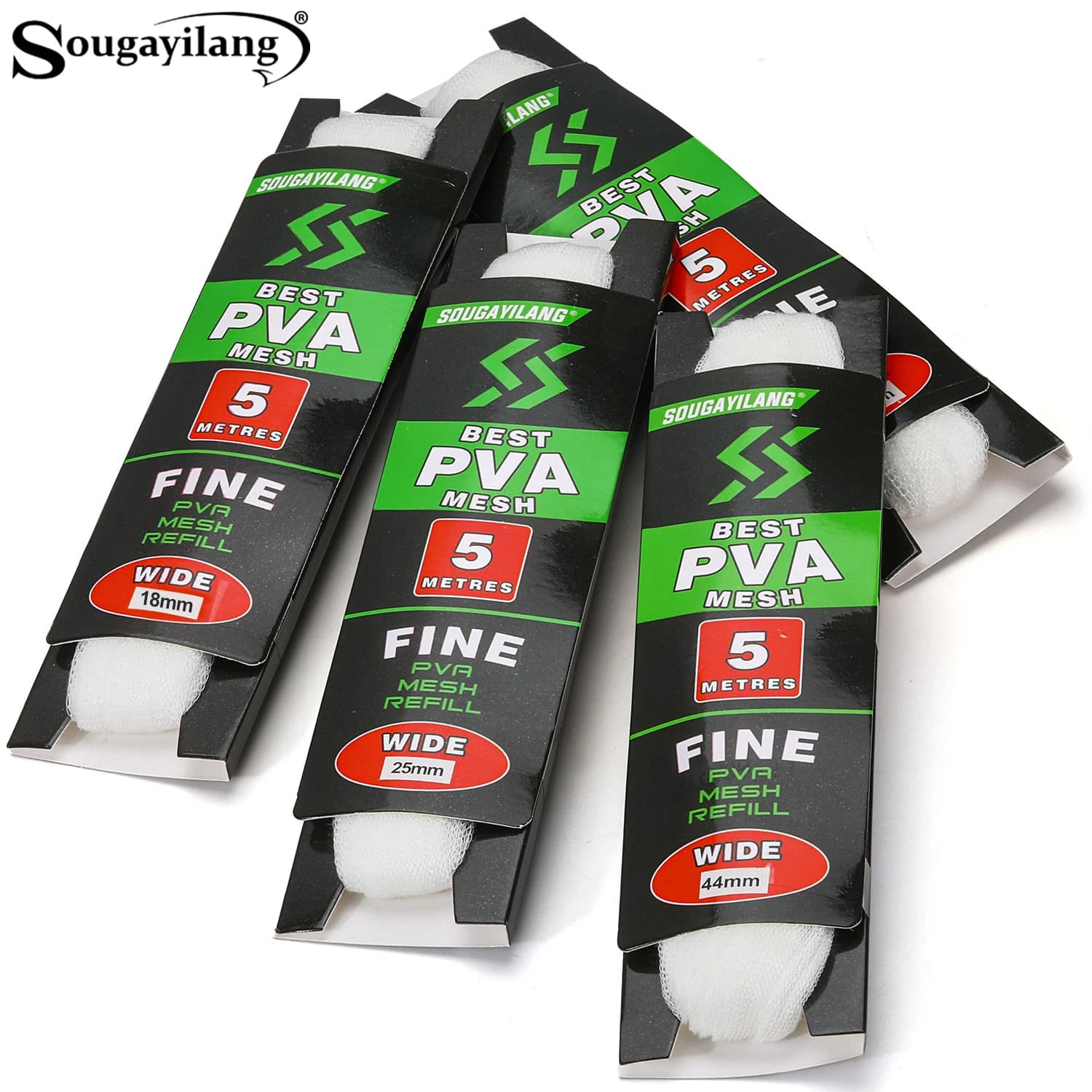Filet appât PVA 5m soluble pour pêche carpe amorçage rapide et attraction efficace des poissons