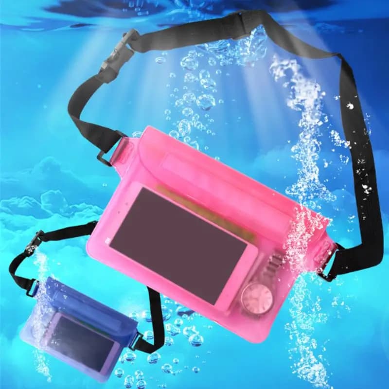 Sac étanche plongée pêche PVC - Protection téléphone sous-marin pêche kayak plage rivière