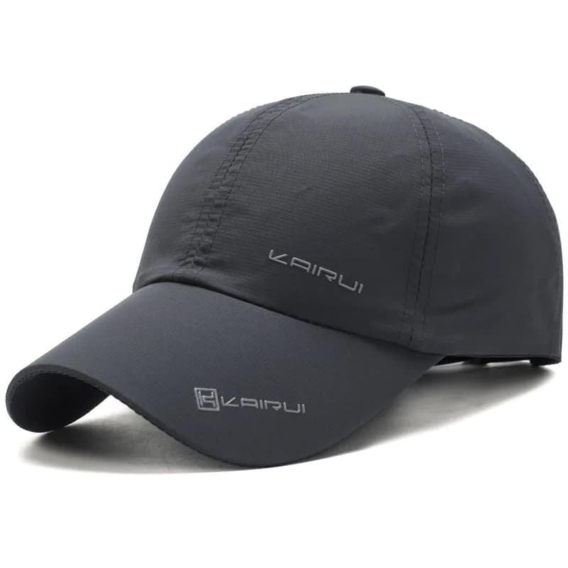 Casquette baseball sport unie protection solaire - Pour pêche rapide séchage bouton pression adulte