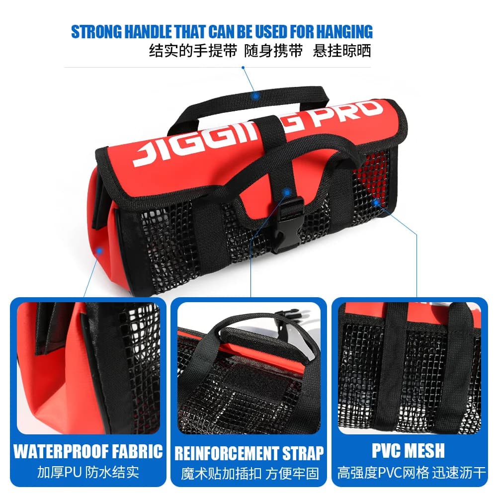 Sac de rangement pour leurres métalliques JIGGINGPRO - Pêche en mer - Organisation leurres et appâts