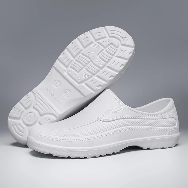 Chaussures de pêche étanches alimentaires en stock, bottes de sécurité travail extérieur ultra-légères antidérapantes