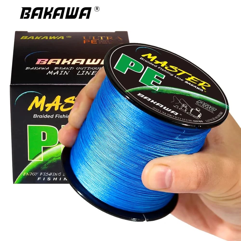 Ligne tressée BAKAWA 4 brins 300M-1000M pour pêche à la carpe - Fil PE japonais haute résistance
