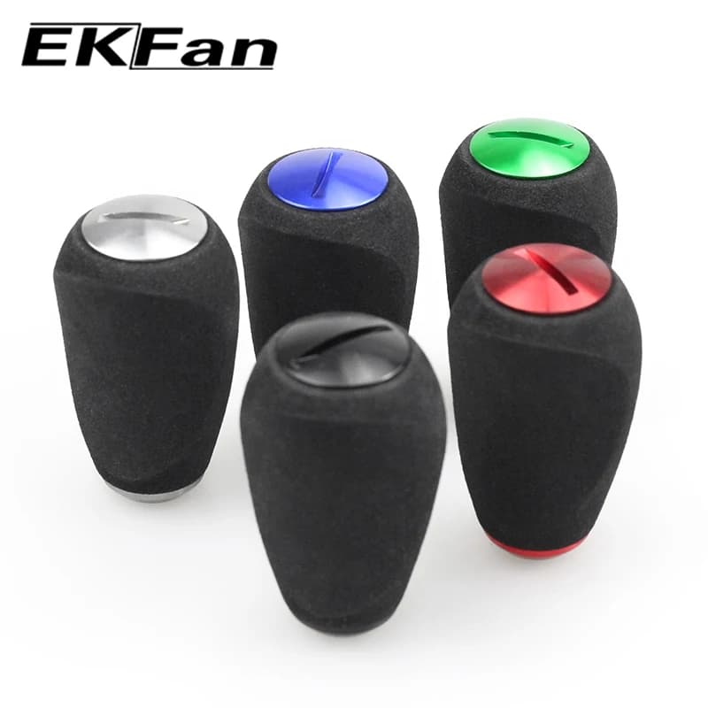 Poignées de manivelle EKFan EVA 7.6G avec roulements 7x4x2.5mm pour moulinet spinning et baitcast 4mm