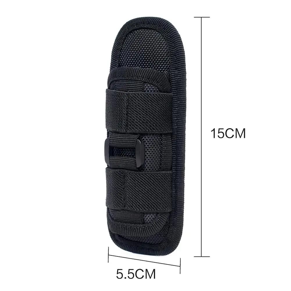 Étui rotatif 360° pour lampe torche tactique chasse pêche étui ceinture holster portable étanche