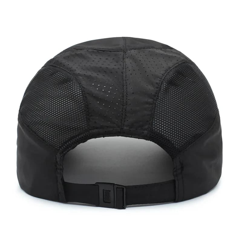 Casquette pêche protection UV séchage rapide - Chapeau strapback respirant randonnée et pêche