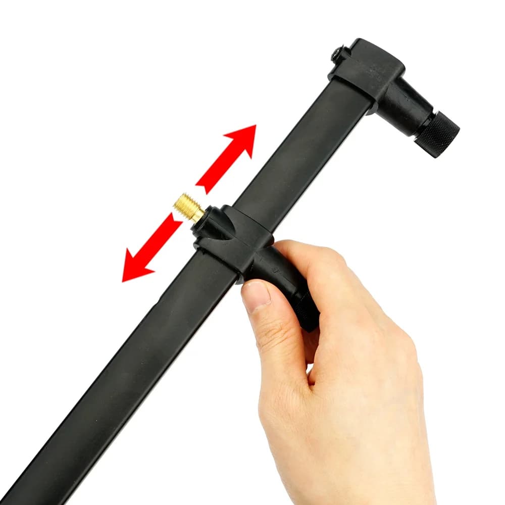 Barre buzzer aluminium Hirisi pour 3 cannes à pêche support tiges de rive accessoire carpe