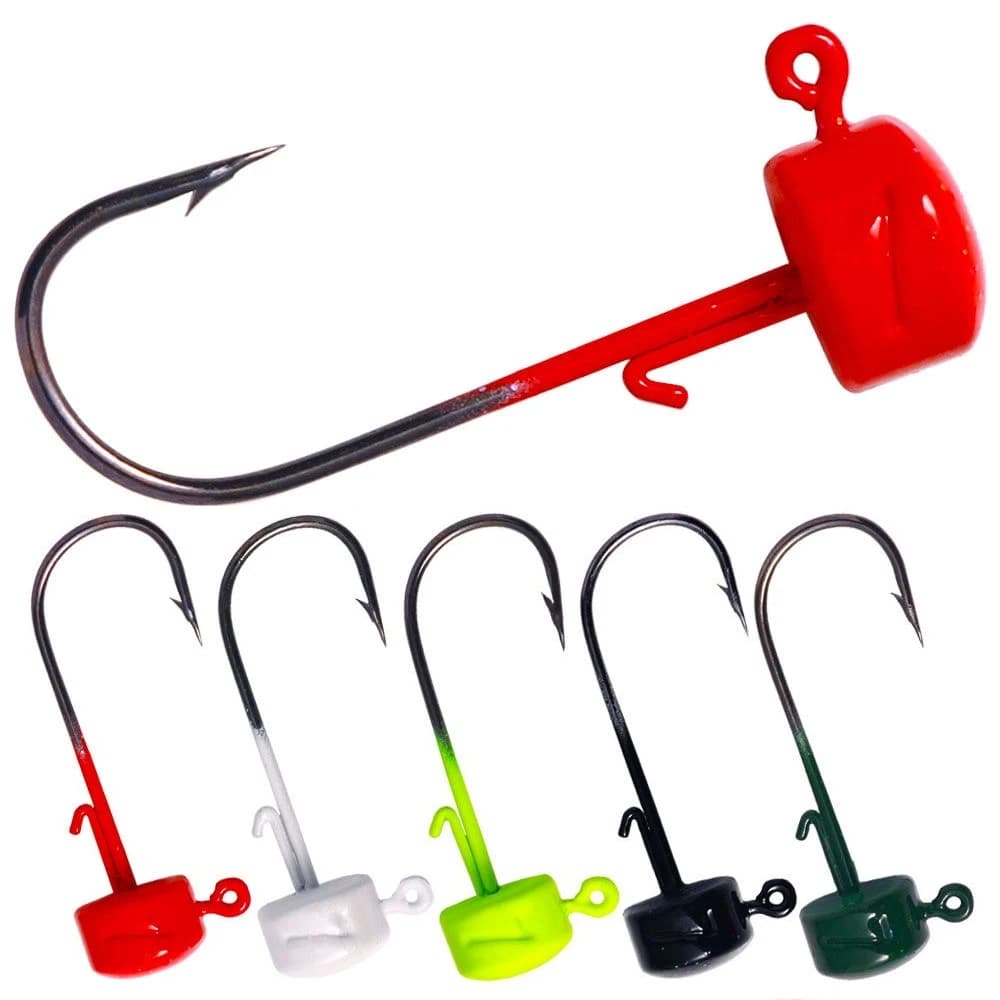 Hameçons Ned Rig 2.8g à 7g tête champignon pour leurres souples pêche finesse 5-20 pièces