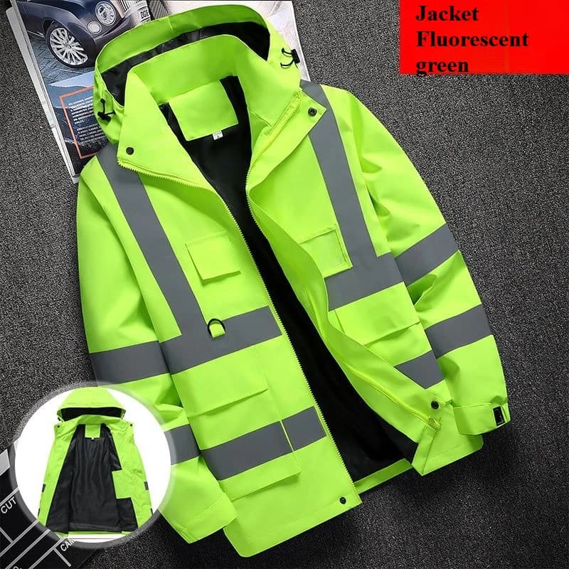 Veste travail pêche professionnelle - Vêtement technique avec bandes réfléchissantes
