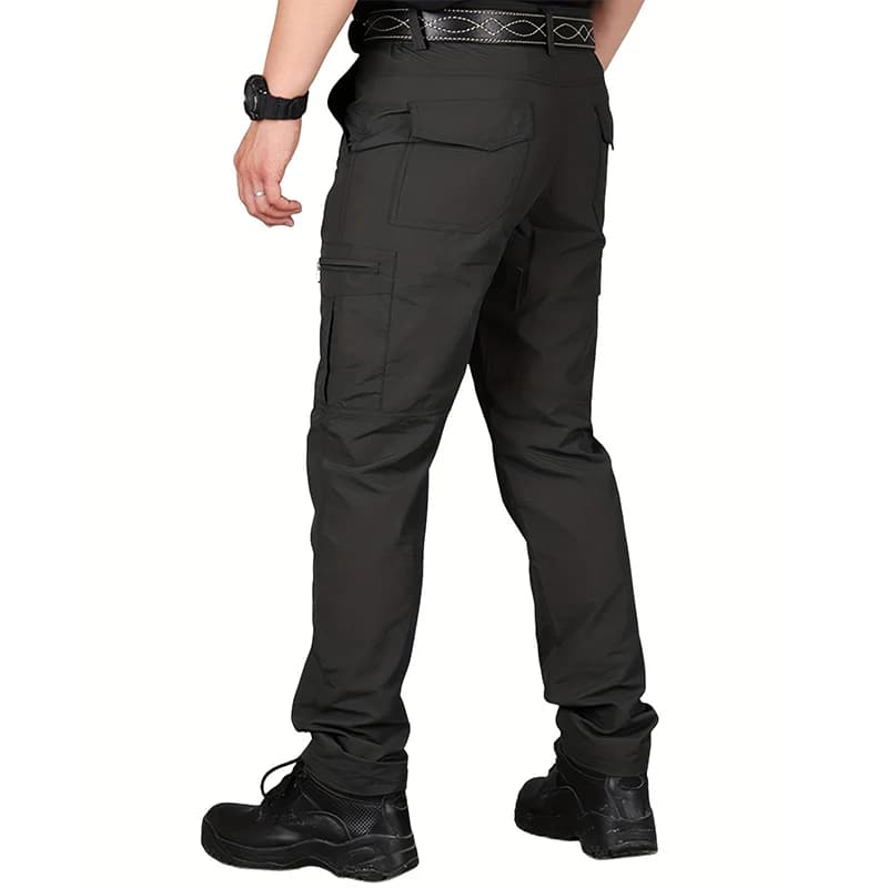 Pantalon cargo pêche homme été fin séchage rapide randonnée pêche travail respirant multi-poches