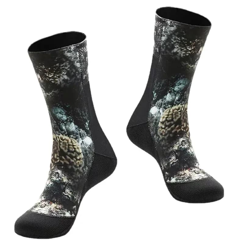 Chaussettes plongée 3-5mm camouflage caoutchouc antidérapant plage étanches séchage rapide
