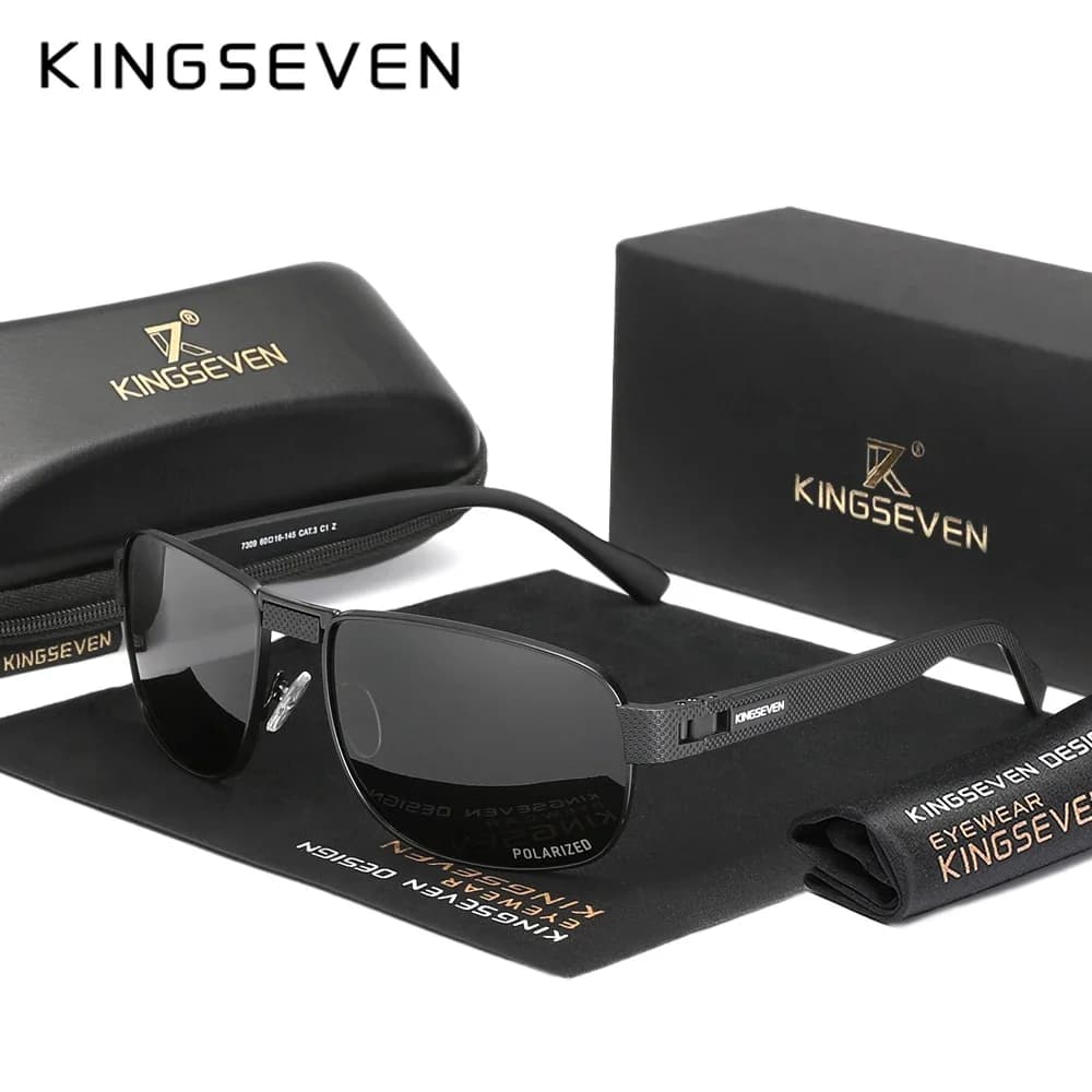 Lunettes de pêche polarisées KINGSEVEN vintage - Style rétro pour pêcheurs élégants