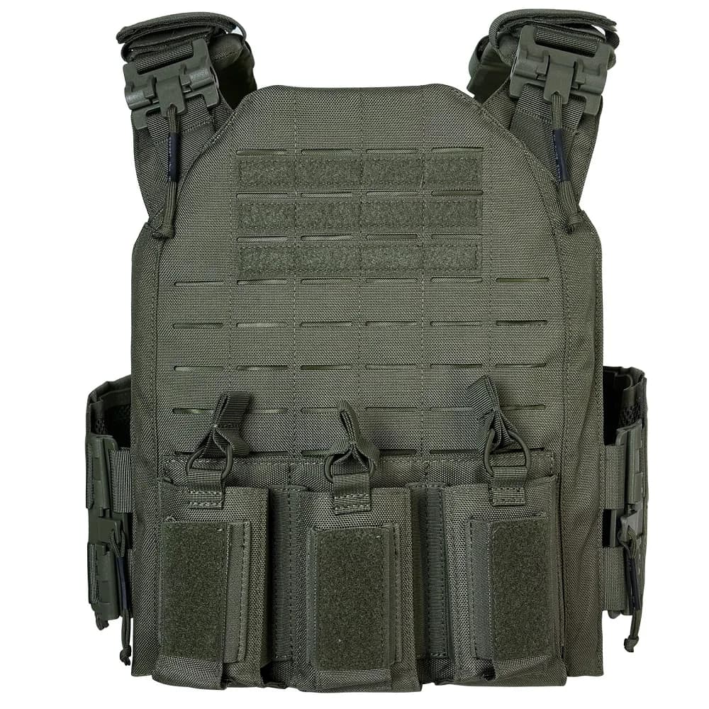 Gilet tactique nylon 1000D style FS Strandhogg laser coupe rapide poches triple chargeurs pêche