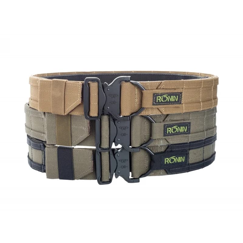 Ceinture tactique double couche style Ronin SENSHI 1.5 pouces - Équipement pêche militaire airsoft