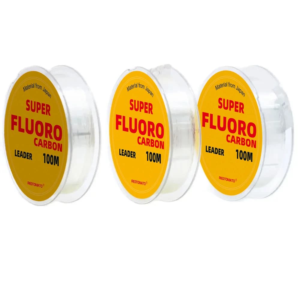 Ligne fluorocarbone revêtue 100M/220M pour pêche à la mouche - Leader transparent haute résistance