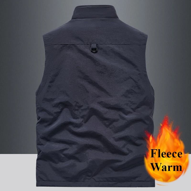Veste technique pêche 4XL multi-poches - Pratique pour randonnée pêche et safari photo