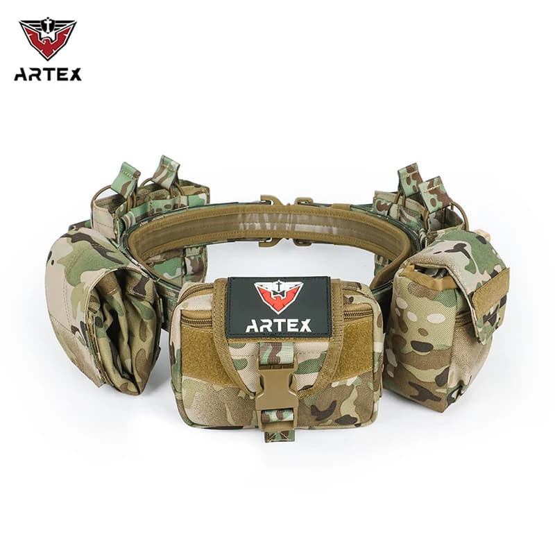 Ceinture tactique 7 en 1 ARTEX avec pochette chargeur - Équipement pêche airsoft polyvalent