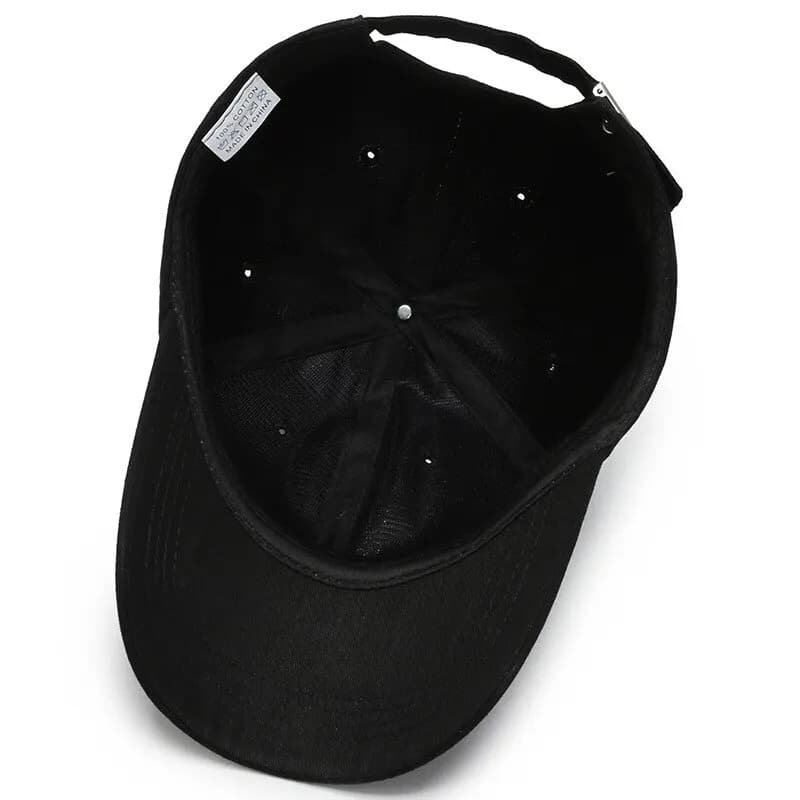 Casquette baseball unisexe broderie polyester coton printemps automne loisir sport pêche décontractée