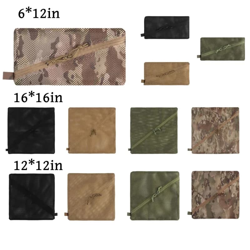 Pochette filet extérieure MOLLE - Organisateur outils équipement pour sac pêche camping