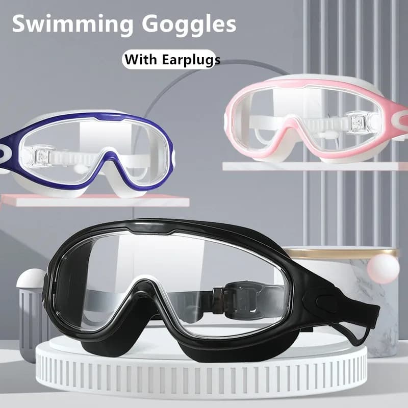 Lunettes natation professionnelles adultes anti-buée plongée tuba réglables jumelles aquatiques