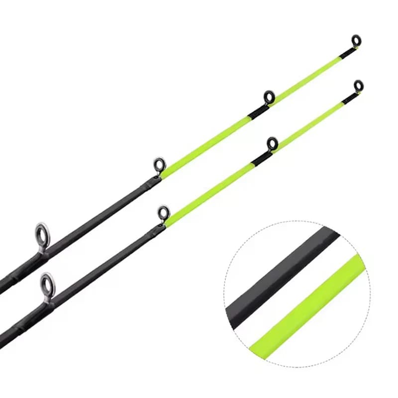Canne télescopique glace 62cm carbone portable pour pêche crevettes et carpe en rivière hivernale