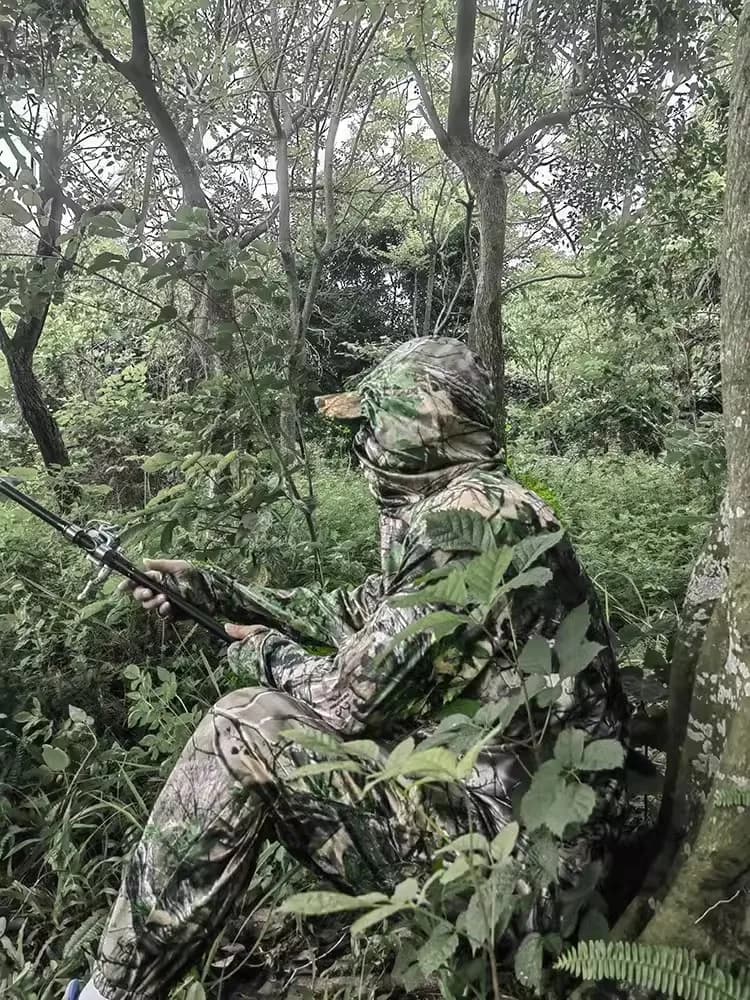Combinaison pêche été soie glacée confortable - Tenue camouflage bionique élastique anti-transpiration légère