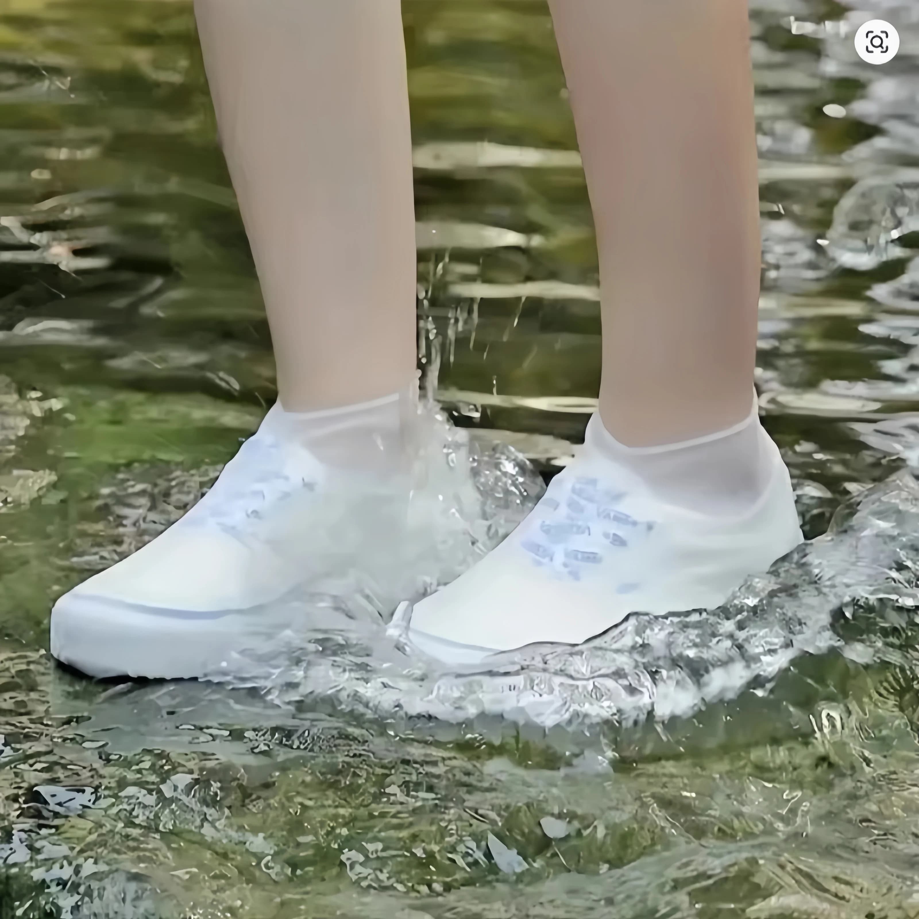 Protections imperméables pour chaussures en silicone - Paire de surchaussures anti-pluie extérieures