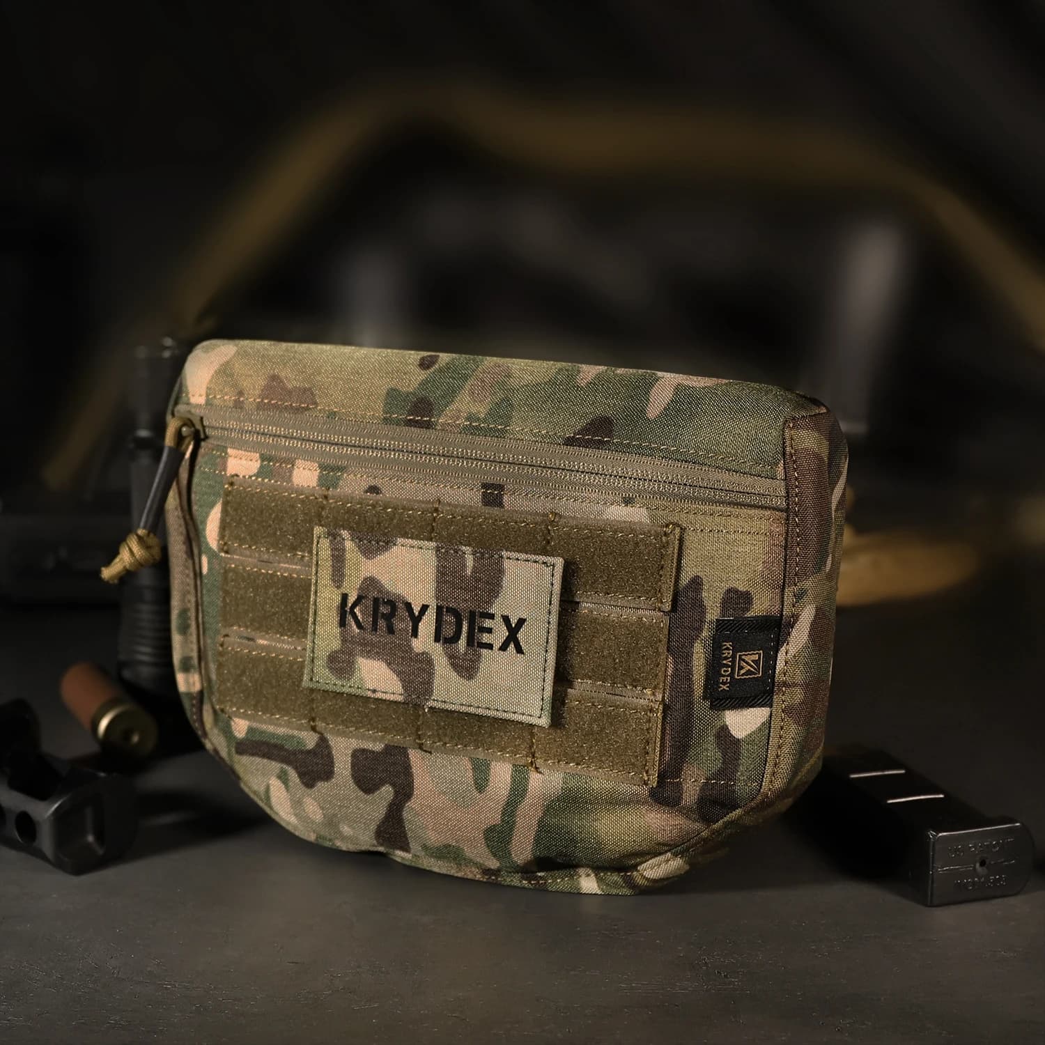 Poche drop tactique KRYDEX pour gilet JPC - Sac banane utilitaire pour accessoires de pêche