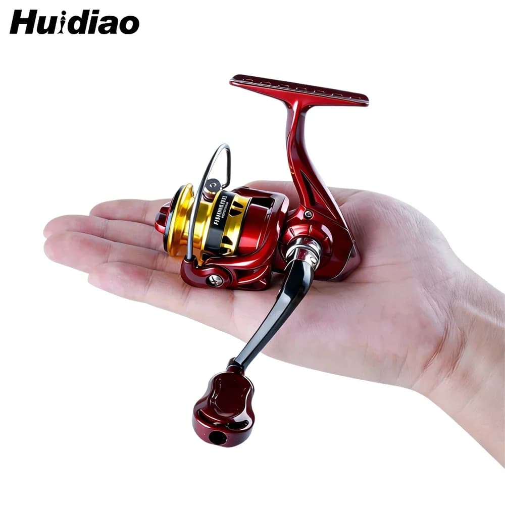 Huidiao 149g Ultralight Spinning Reel 1000 Series 4.8:1 Ice Fishing Reel Metal S