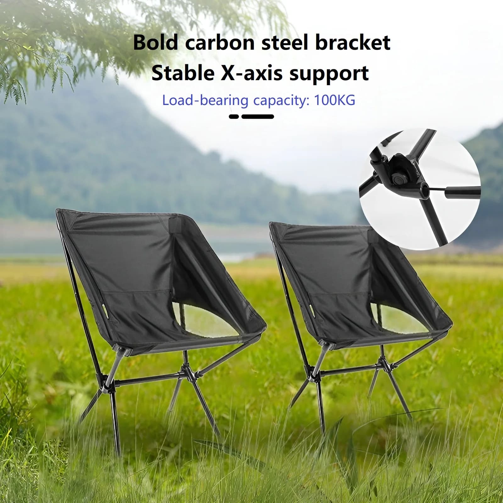 Chaise pliante ultralégère détachable - Siège portable pêche camping jardin BBQ démontable