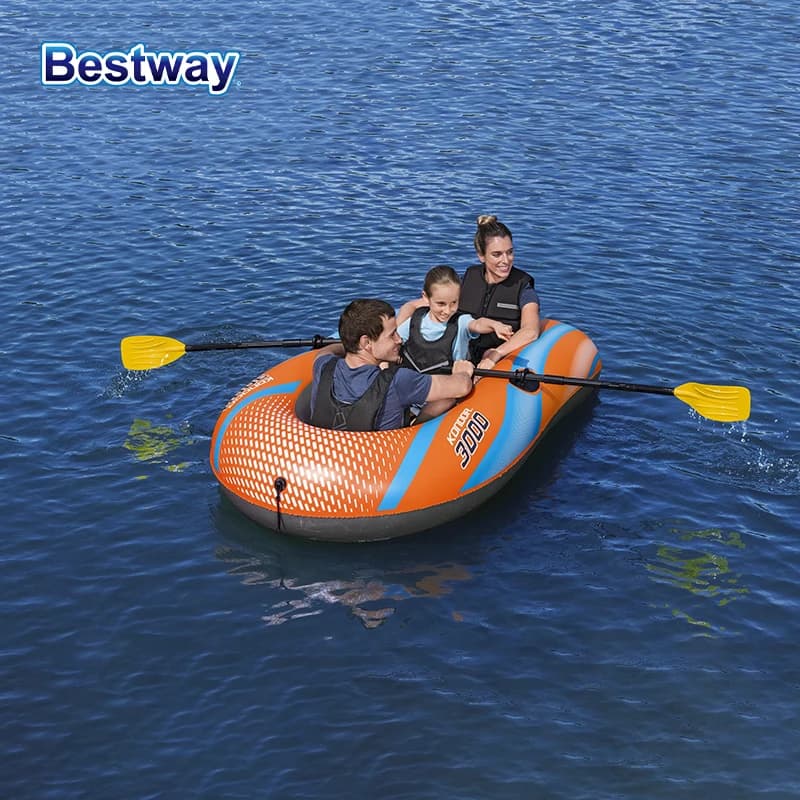 Kayak gonflable Bestway 1-3 personnes PVC robuste aventure rafting - Bateau durable pêche navigation