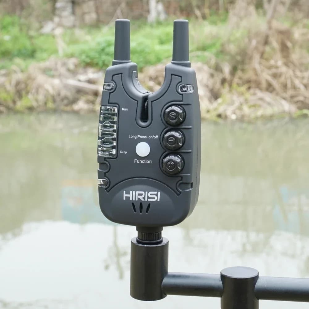Alarme de touche Hirisi B150 pour pêche à la carpe avec LED, volume réglable et haute sensibilité