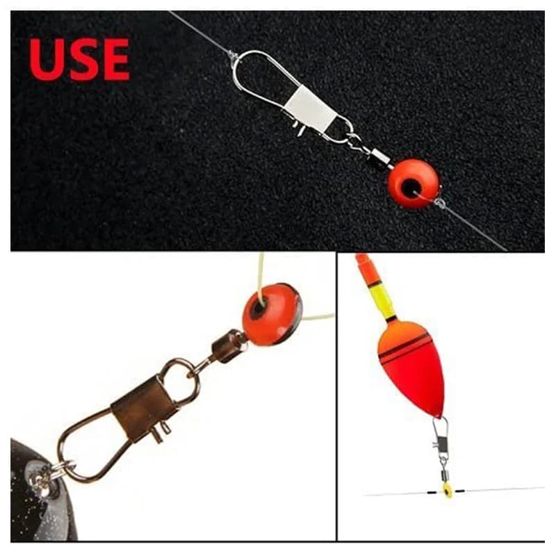 20 perles d'arrêt et connecteurs pour ligne de pêche - accessoires polyvalents pour montages flotteurs