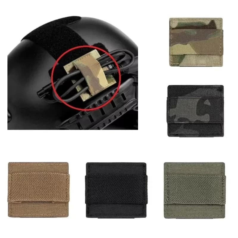 Sangle organisatrice câble casque tactique - Range-fils élastique pour équipement pêche