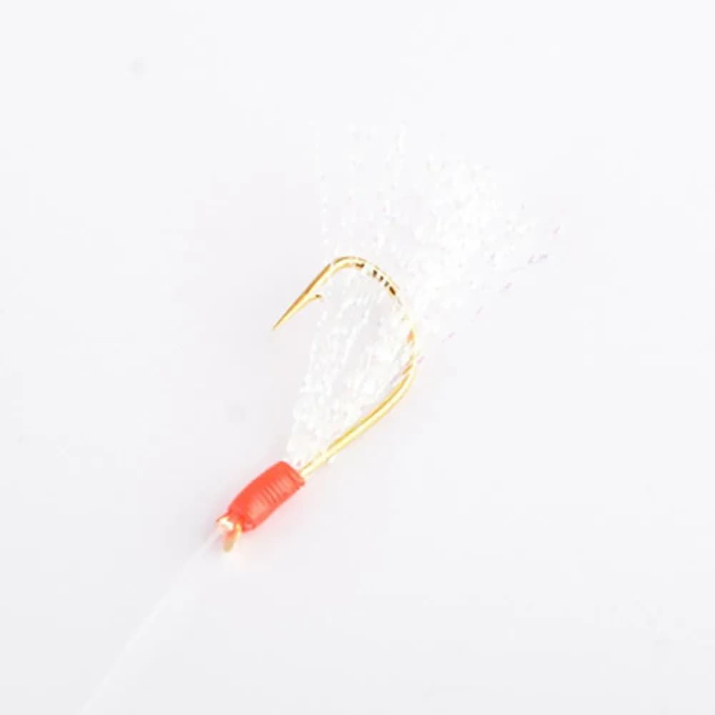 Pack de 6 leurres sabikis souples avec plumes - Montages pour maquereau et pêche en mer