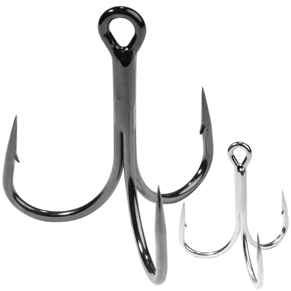 Hameçons triple super résistants 4X en acier carbone pour gros poissons, modèles 1 à 10/0, hameçon