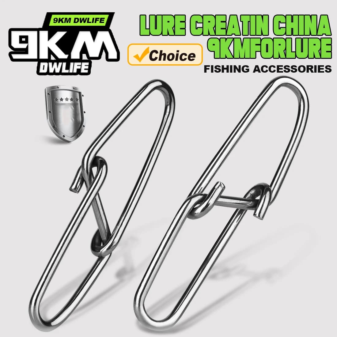 Snaps duo lock 9KM 50 pièces pour changer rapidement vos leurres de pêche sans outils