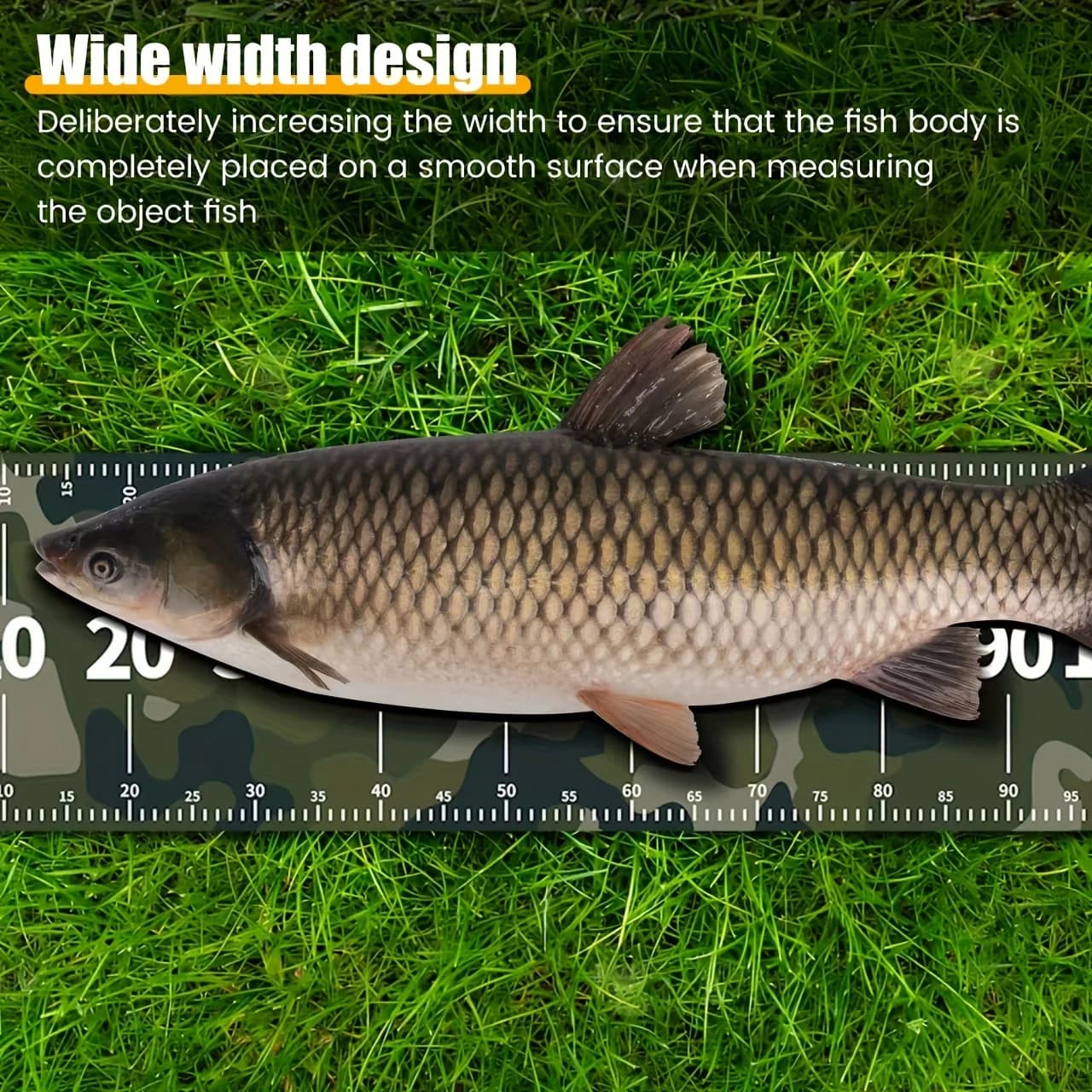 Mètre à poisson pliable PVC étanche - Ruban mesure 10cm largeur pêche extérieure