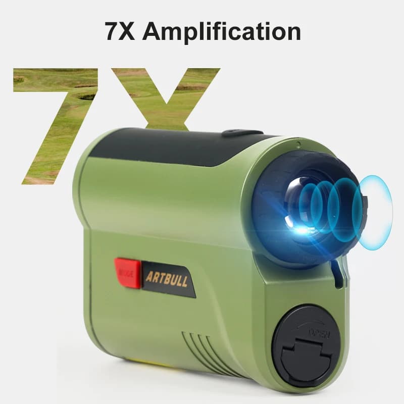 Télémètre laser chasse 2000 yards OLED rouge - Amplification 7x pour pêche et outdoor
