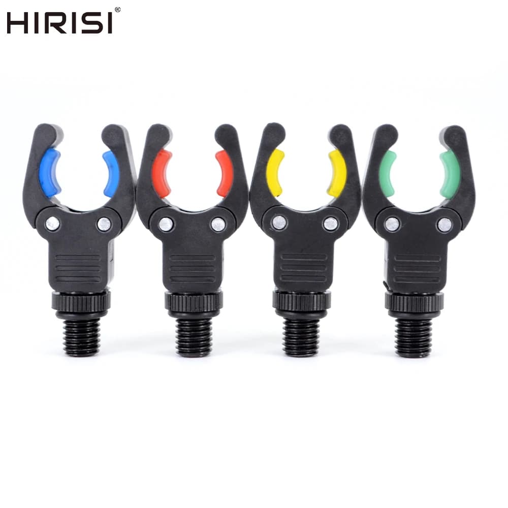 Supports de canne Hirisi AC143 4 pièces pour alarmes - Porte-cannes plastique avec pince pour barres de buzz
