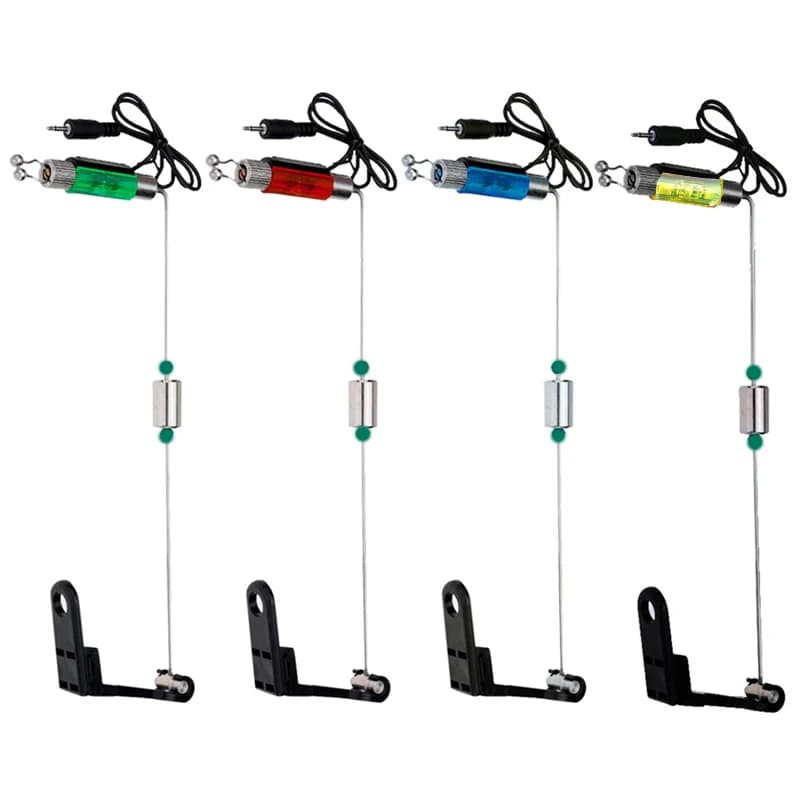 Alarme de touche lumineuse TAKEDO YD01 avec récepteur signal et support 4 couleurs pêche nocturne