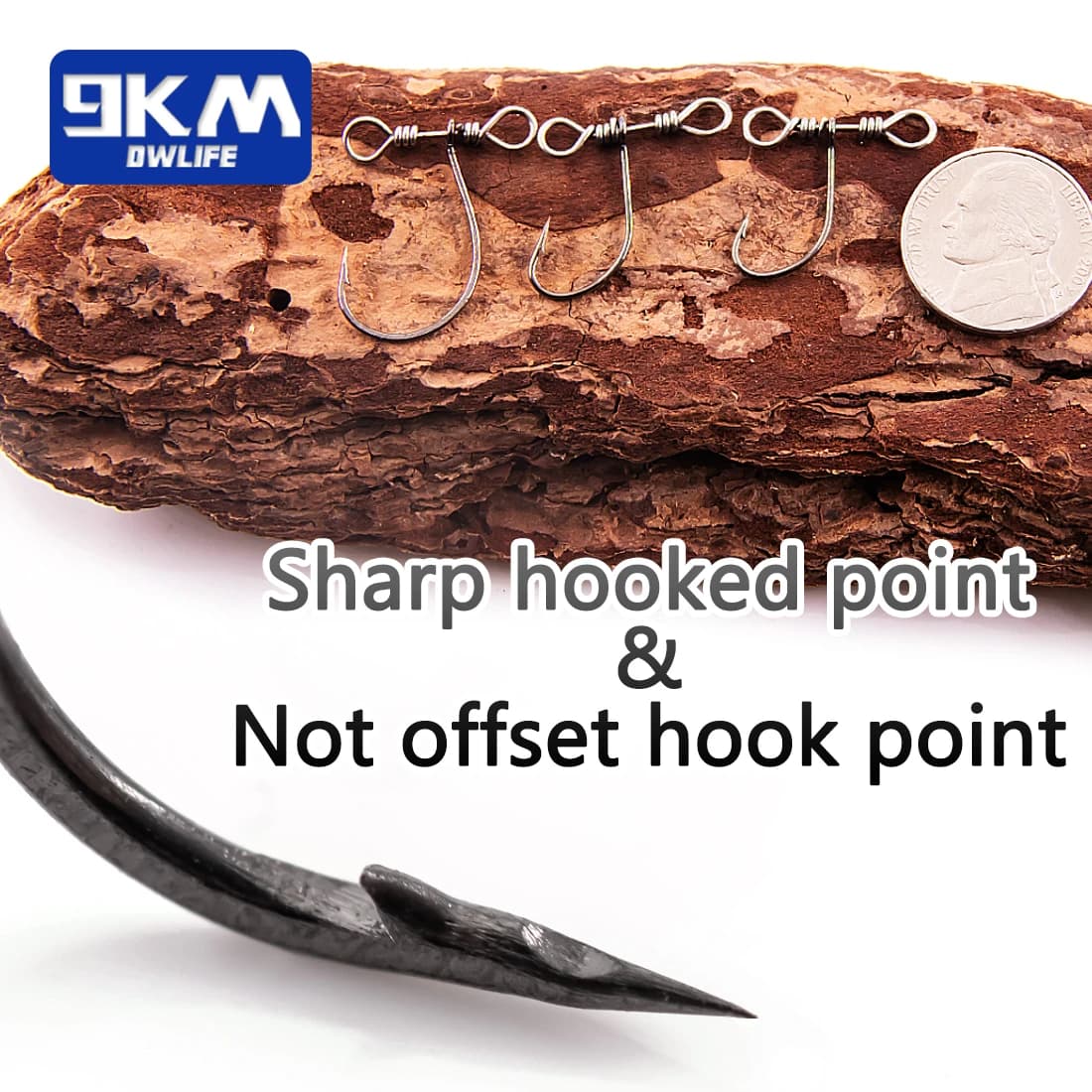 Hameçons Drop Shot 10 à 30 pièces avec swivel - Pour bar, perche, carpe et silure