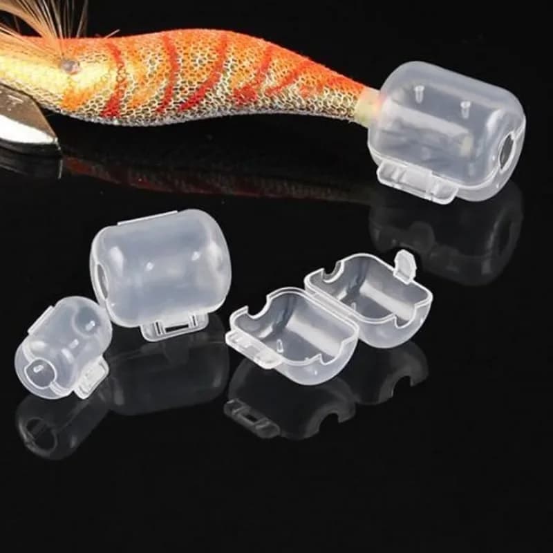 50 protections pour hameçons calamars - Coques pour hameçons crevettes - Accessoires pêche maritime