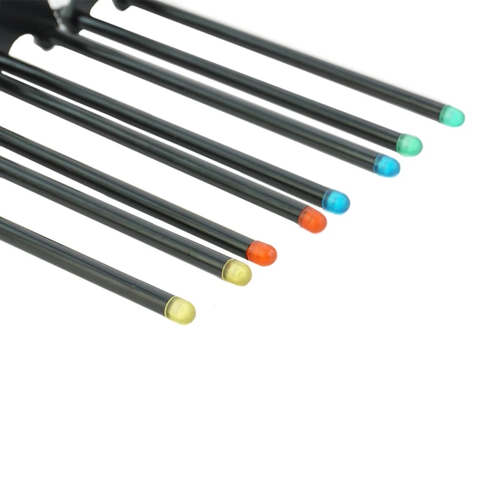 Barre anti-accrochage Hirisi pour alarmes de carpe - Accessoire LED 4 couleurs à montage rapide