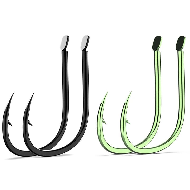 Hameçons de pêche carpe ISEAMA en acier haut carbone, boîte de 50, tailles 1 à 10,